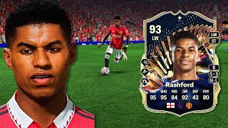 93 TOTS ATTACKER PLUS EVOLUTION RASHFORD IS INSANE IN EA FC 24 [upl. by Benson]