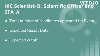 Expected Cutoff for NIELIT NIC ScientistB Scientific Officer amp STAA Exam 2023 [upl. by Ailic]