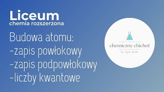 LICEUM Budowa atomu  zapis powłokowy podpowłokowy liczby kwantowe [upl. by Essirahs]