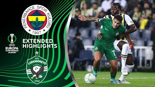 Fenerbahçe SK vs PFC Ludogorets 1945 Extended Highlights  UECL Group Stage MD 3  CBS Sports [upl. by Aleiram144]