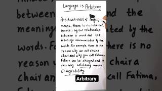 Language is Arbitrary❤️‍🩹👌shorts viralshorts english [upl. by Ahseim]