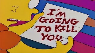 The Simpsons  Bart gets death threatening letters [upl. by Melnick]