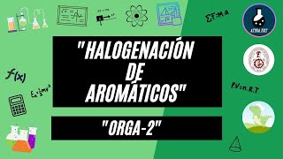 HALOGENACIÓN DE AROMATICOS QUÍMICA ORGANICA2 [upl. by Annayt665]