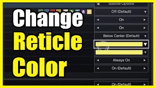 How to Change your Reticle Color on Destiny 2 Easy Tutorial [upl. by Oakes]