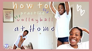 how to practice volleyball in your room at home with no ball helpful at home volleyball training [upl. by Essy]