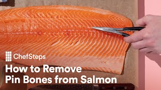 How to Remove Pin Bones From Salmon in Less Than 2 Minutes [upl. by Silrac]