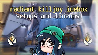 NEW Radiant Killjoy Guide On Icebox SETUPS  LINEUPS [upl. by Aivital61]