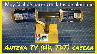 CÓMO HACER UNA ANTENA TV TDT HD CON MATERIAL RECICLADO [upl. by Emoryt]