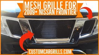 Nissan Frontier 2009 Mesh Grill Installation HowTo by customcargrillscom [upl. by Netsirc]