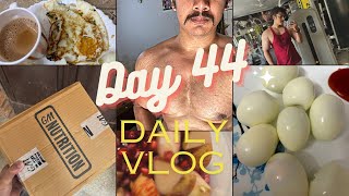 Day 44  GM Nutrition Supplements😍 Unboxing My High Protein diet 20 Eggs a Day🔥💪 PUMP🔥💪 [upl. by Anemij]