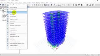 SEISMIC loads in ETABS by dynamic analysis  Response Spectrum Method [upl. by Aicilyhp804]