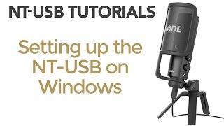 NTUSB Tutorials Setting up the NTUSB on Windows [upl. by Yennor33]