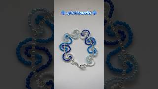 spiral bracelet 🌀💙🩵❄️ [upl. by Enelloc]