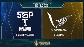 Saigon Phantom vs V Gaming  SGP vs VGM  Vòng 4 ngày 1 03092020  ĐTDV mùa Đông 2020 [upl. by Adikam]