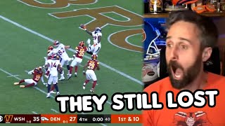 Brandon Perna Reacts to INSANE Broncos Loss to Commanders [upl. by Pansir388]