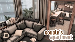 couples apartment  The Sims 4 apartment renovation  speed build [upl. by Ainav]