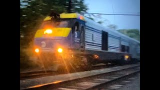 WB LIRR train Islip NY Montauk Branch w DM30ACs 517 and 509 as power 2020 hrs Mon 30 May 2022 [upl. by Oriaj]