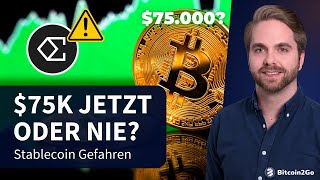 DURCHBRUCH Bitcoin auf 75k  Finanzelite will BTC Halving Ripple Stablecoin amp neue Coins 2024 [upl. by Acinoda]