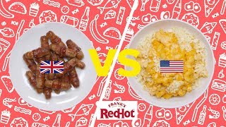 British Christmas Food Vs American Thanksgiving Food  Presented By BuzzFeed amp Franks [upl. by Ennis]