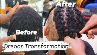 DREADLOCKS TRANSFORMATION  INTERLOCKING MAINTENANCE graftinglocextension [upl. by Moule]