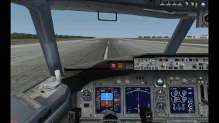 FSX Posky 737800 AutoBrake Test [upl. by Asirak]