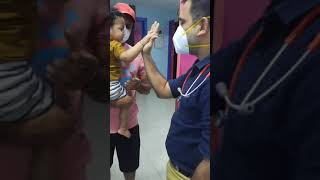 pulled elbow in a child and Manual reduction [upl. by Nido]