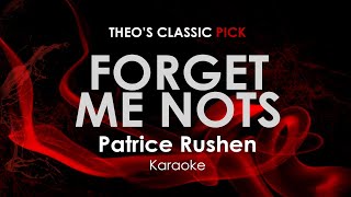 Forget Me Nots  Patrice Rushen karaoke [upl. by Roselia]