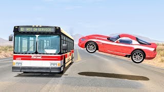 Realistic High Speed Crashes 32  BeamNG Drive [upl. by Ellenehs]