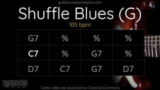 Blues Shuffle in G  Backing Track [upl. by Homerus]