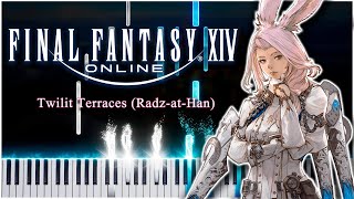 Twilit Terraces  RadzatHan Final Fantasy XIV Endwalker 【 PIANO TUTORIAL 】 [upl. by Cuthbert625]