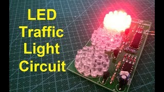 Traffic light using 4017 and 555 [upl. by Alon]