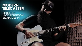 BETTER THAN FENDER Schecter Nick Johnston Diamond Series PT Signature Electric Guitar Demo [upl. by Esilrahc]