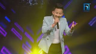 Binod Rai quotBase Paxi Maya Pirimquot  The Voice of Nepal Season 5 2023 [upl. by Tull966]