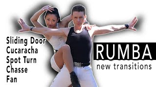 5 BASIC Steps in Rumba  Slow Breakdown  Dance Insanity [upl. by Halil]