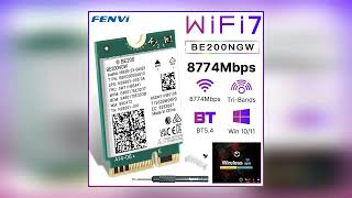 FENVI BE200 WiFi 7 Card BE200NGW For Bluetooth 54 Tri Band 24G5G6GHz M2 Wireless Network Adapt [upl. by Flanagan548]