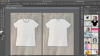 CreatingMaking a T Shirt Template in Illustrator for Sublimation HTV Ironon Screen Print Design [upl. by Nera646]