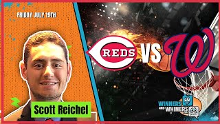 Free MLB Betting Pick Cincinnati Reds vs Washington Nationals 71824 Scotts Selections [upl. by Olegnad938]