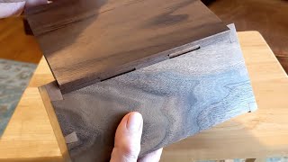 Making the Hidden Wood Dowel Hinge Box [upl. by Salita]