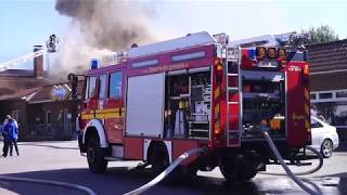 Einsatz GROSSBRAND in GRONAU  Mehrere Feuerwehren im Einsatz [upl. by Issim918]