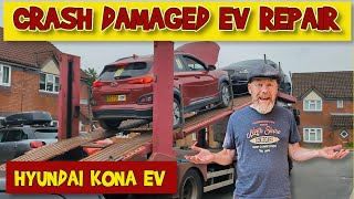 Can I Repair a crash damaged electric Hyundai Kona from Copart Cat N Insurance stripped EV [upl. by Renaud]