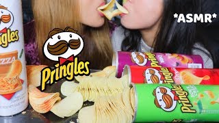 ASMR EATING PRINGLES CHIPS EXTREME CRUNCHY SOUNDS mukbang [upl. by Garvey21]