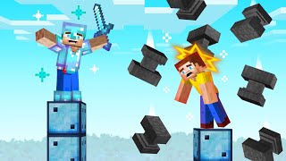 Minecraft Tower Battle but its Chance Blocks [upl. by Hgielanna]