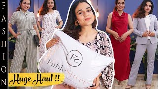 My First WORK WEAR HAUL  Rs30000 Haul  HONEST Review Of Fablestreet  AtoZof FableStreet [upl. by Brower]