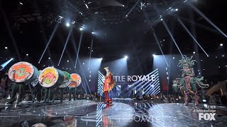 The Masked Singer 9 Battle Royale  California Roll Macaw Medusa sing Runaway Baby [upl. by Rickey135]