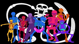 Dancing Skeletons  2D Animation Loops [upl. by Kling]