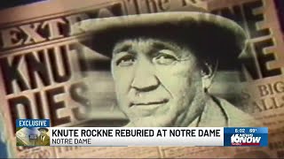 Knute Rockne’s grave moved to Notre Dame [upl. by Casper]