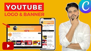 How to Design YouTube Channel Logo and Banner in 5 Minutes with Canva  YouTube Channel Art [upl. by Negroj603]