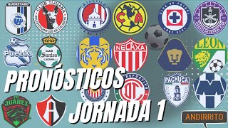 Pronósticos Jornada 1 Liga MX  A2024 [upl. by Nason]