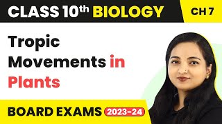 Tropic Movements in Plants  Control and Coordination  Class 10 Biology Chapter 7 [upl. by Munro414]