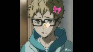 tsukishima x yamaguchi edit anime animeedit haikyuu [upl. by Longan]